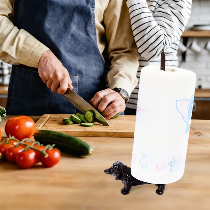 Ownkoti Cast Iron Dog Paper Towel Holder - image 0