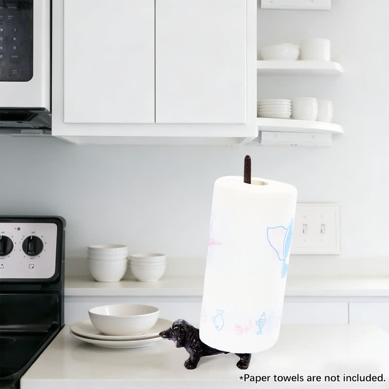 Ownkoti Cast Iron Dog Paper Towel Holder - image 1