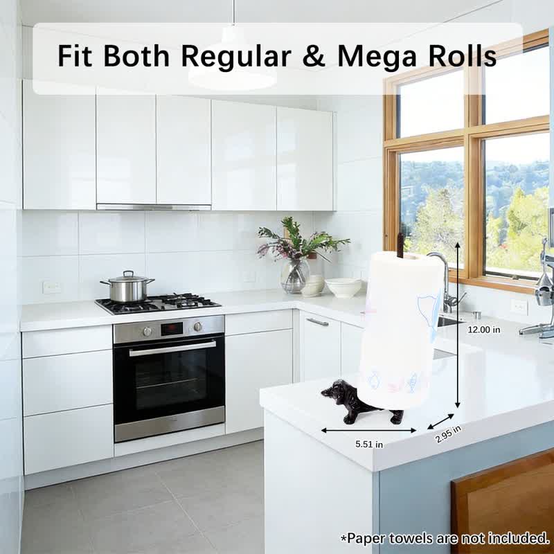 Ownkoti Cast Iron Dog Paper Towel Holder - image 3