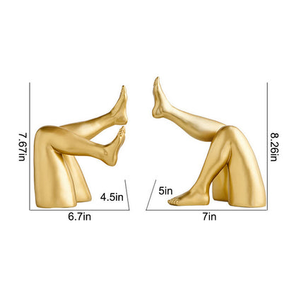 Ownkoti Abstract Leg Art Bookend Decor - image 12