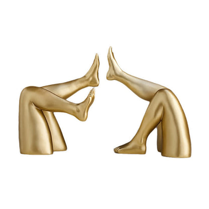 Ownkoti Abstract Leg Art Bookend Decor - image 14