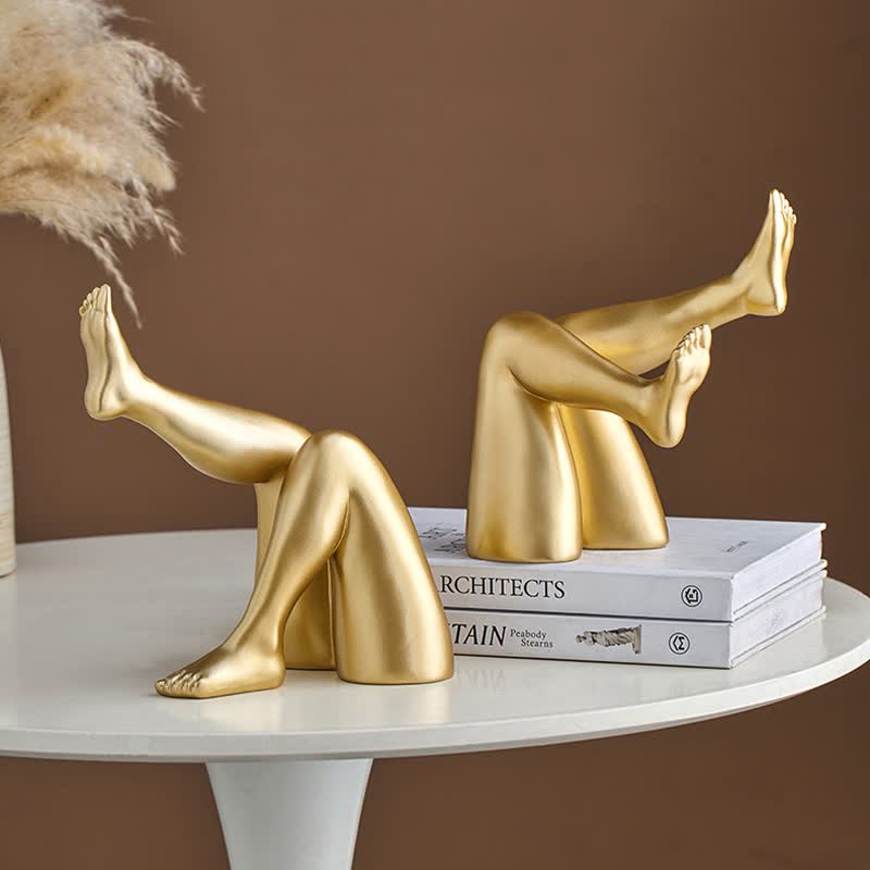 Ownkoti Abstract Leg Art Bookend Decor - image 1