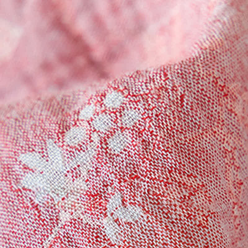 Ownkoti Vintage Floral Jacquard Cotton Linen Pajamas - image 7