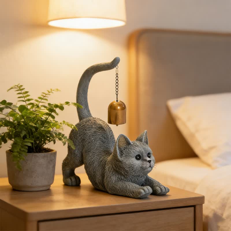 Ownkoti Cat Tail Bell Figurine Decor - image 6