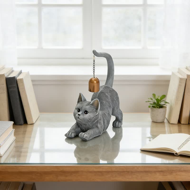 Ownkoti Cat Tail Bell Figurine Decor - image 7