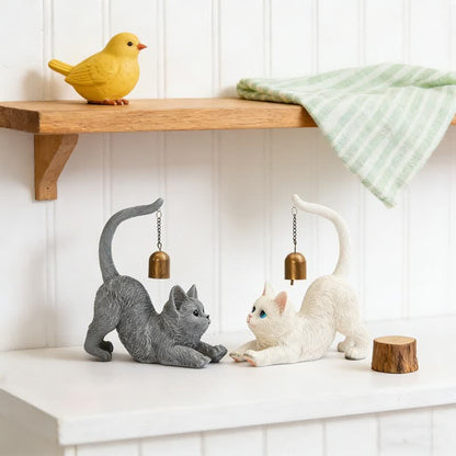 Ownkoti Cat Tail Bell Figurine Decor - image 0
