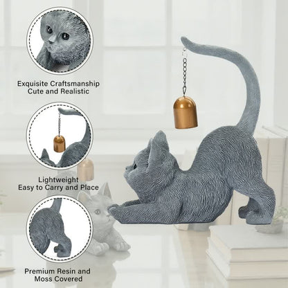 Ownkoti Cat Tail Bell Figurine Decor - image 9