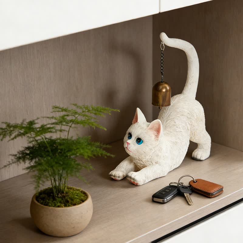 Ownkoti Cat Tail Bell Figurine Decor - image 19