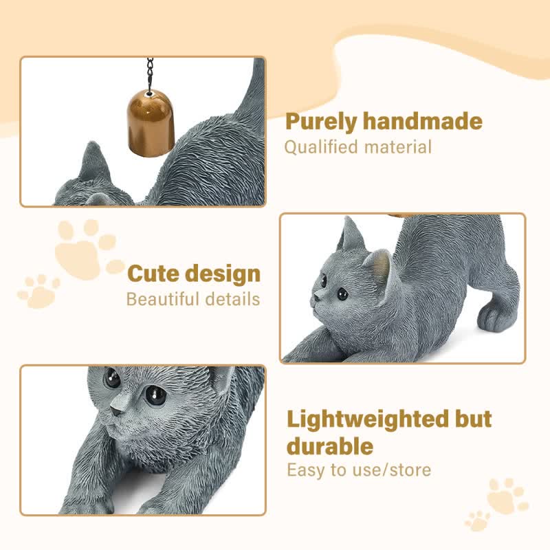 Ownkoti Cat Tail Bell Figurine Decor - image 11