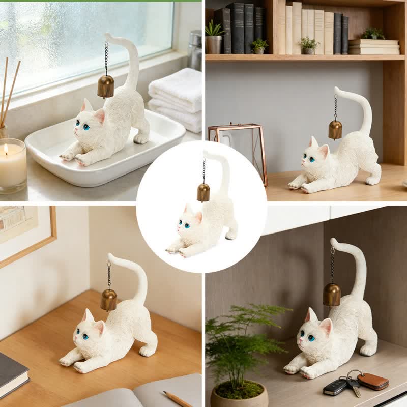 Ownkoti Cat Tail Bell Figurine Decor - image 22