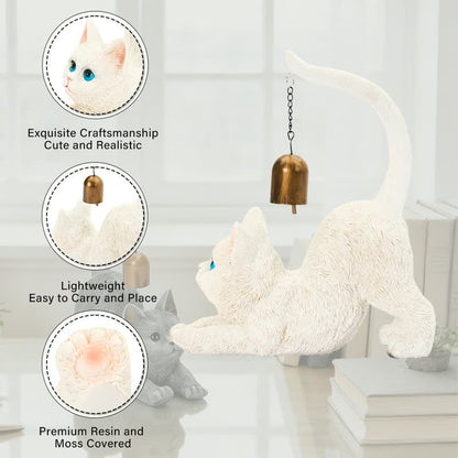 Ownkoti Cat Tail Bell Figurine Decor - image 21