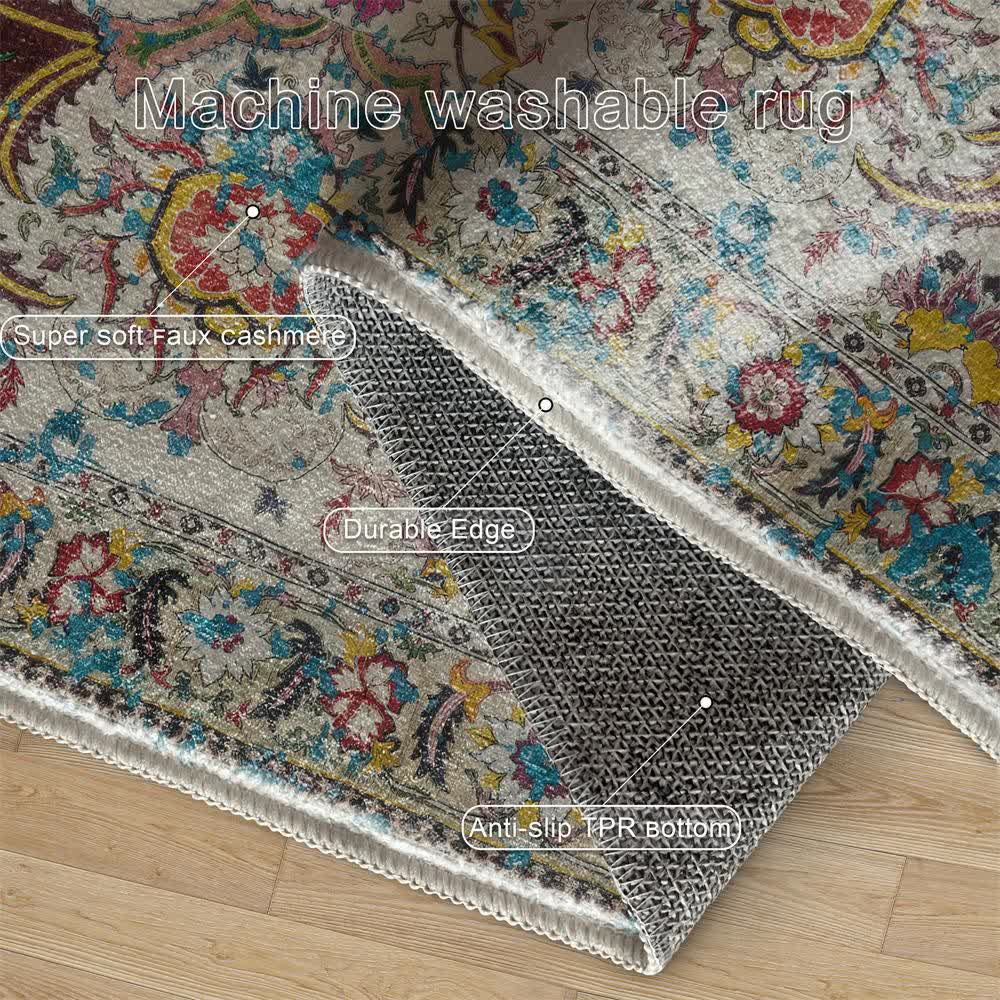 Ownkoti Vintage Persian Bohemian Floor Mat - image 6