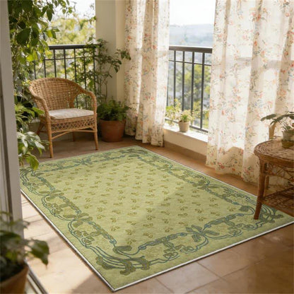 Ownkoti Romantic Floral Non-Slip Foldable Area Rug - image 1