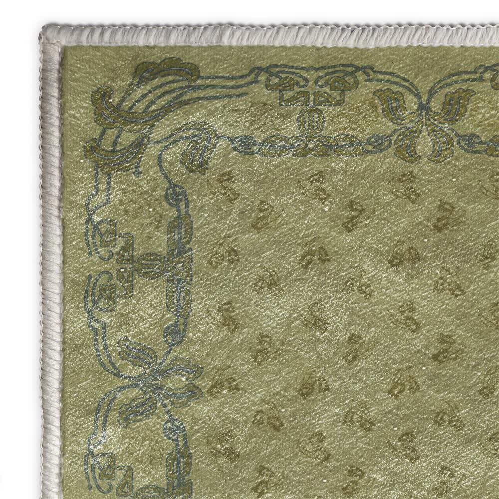 Ownkoti Romantic Floral Non-Slip Foldable Area Rug - image 5