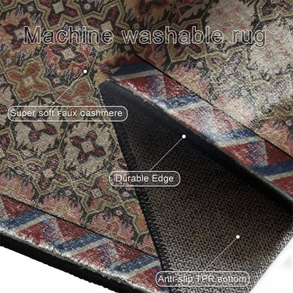 Ownkoti Vintage Persian Geometric Non-Slip Area Rug - image 6