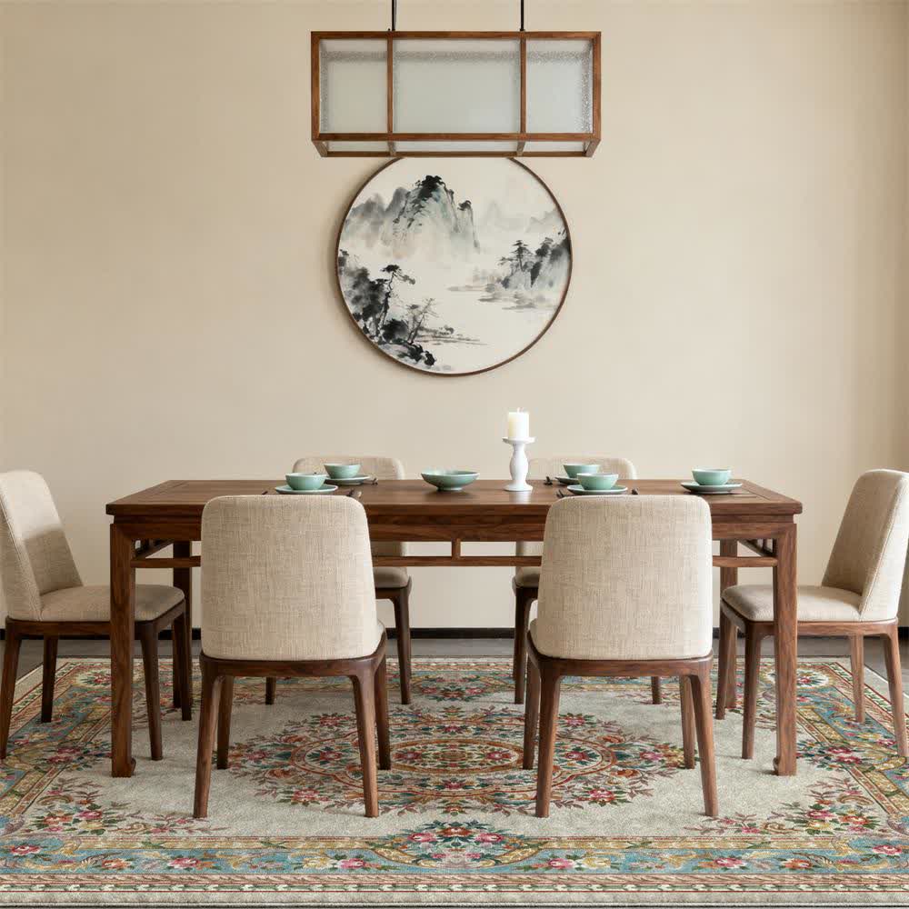 Ownkoti French Chateau Elegant Floral Area Rug - image 1