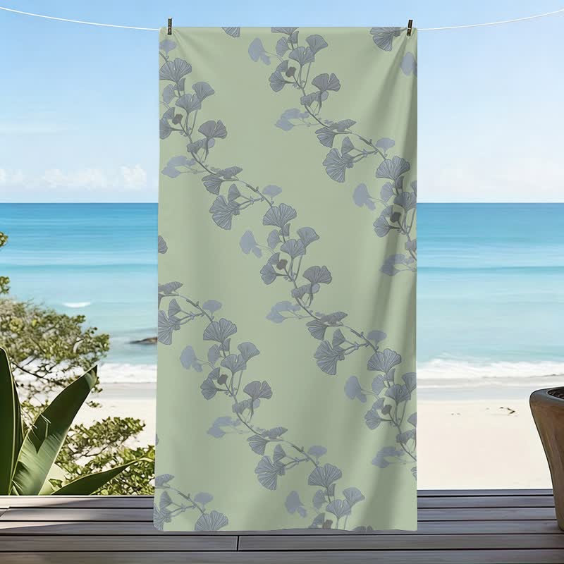 Ownkoti Nature Ginkgo Leaf Beach Towel - image 3