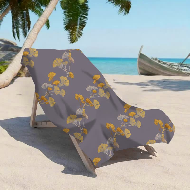 Ownkoti Nature Ginkgo Leaf Beach Towel - image 9