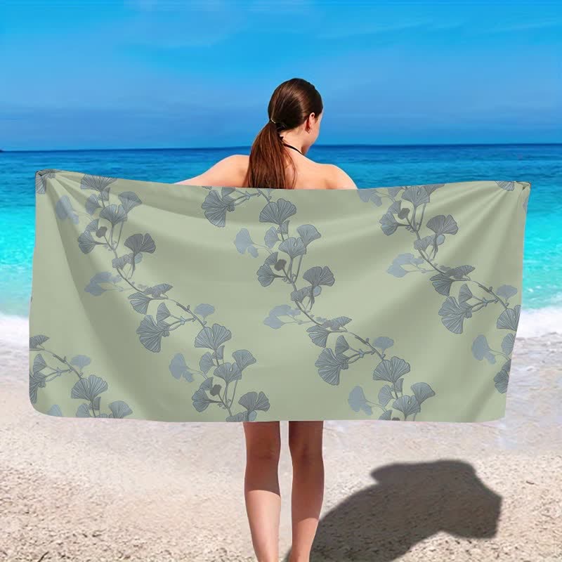 Ownkoti Nature Ginkgo Leaf Beach Towel - image 2