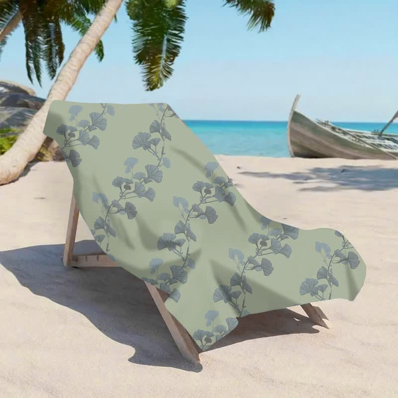 Ownkoti Nature Ginkgo Leaf Beach Towel - image 1