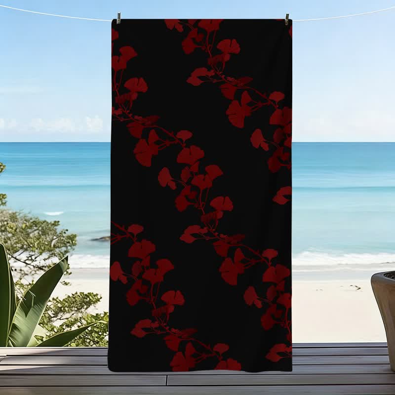 Ownkoti Nature Ginkgo Leaf Beach Towel - image 23