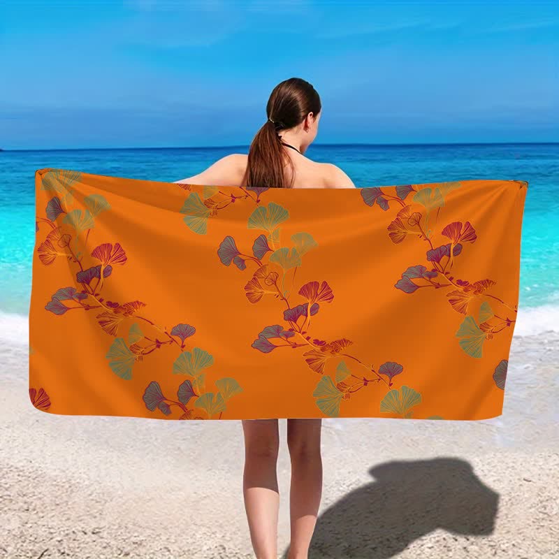 Ownkoti Nature Ginkgo Leaf Beach Towel - image 31