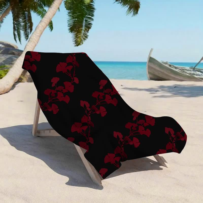Ownkoti Nature Ginkgo Leaf Beach Towel - image 21