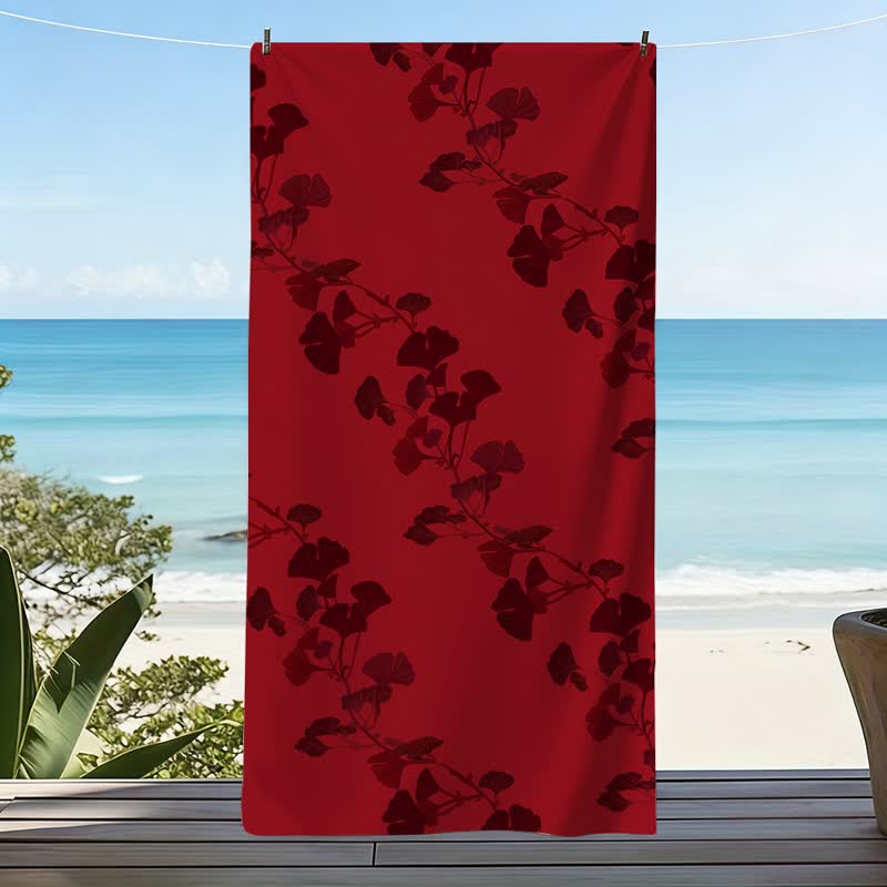 Ownkoti Nature Ginkgo Leaf Beach Towel - image 18