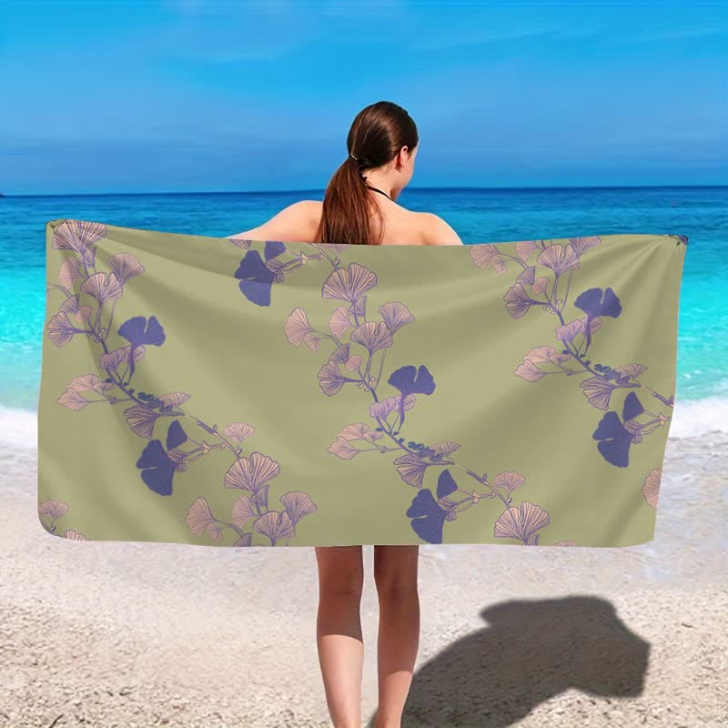 Ownkoti Nature Ginkgo Leaf Beach Towel - image 39