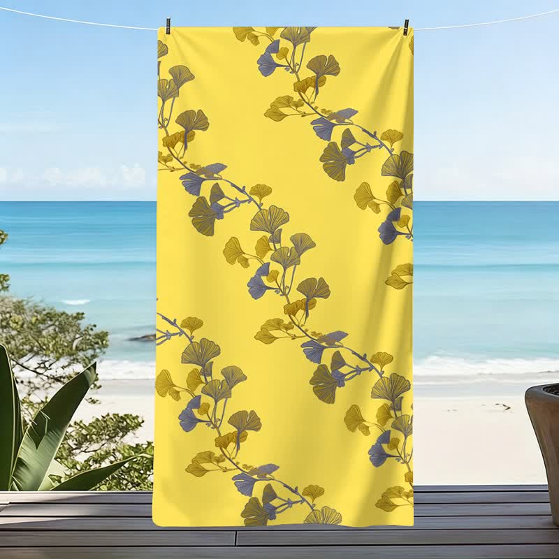 Ownkoti Nature Ginkgo Leaf Beach Towel - image 13