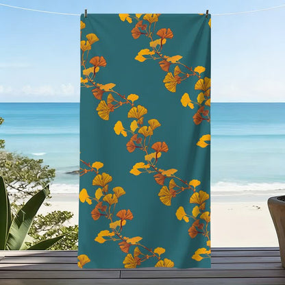 Ownkoti Nature Ginkgo Leaf Beach Towel - image 26