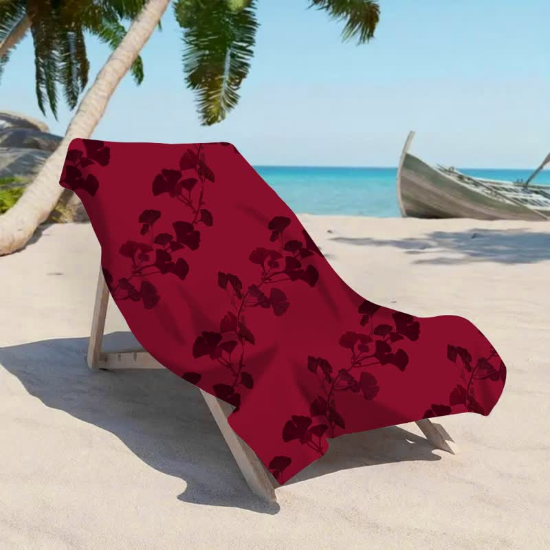 Ownkoti Nature Ginkgo Leaf Beach Towel - image 17