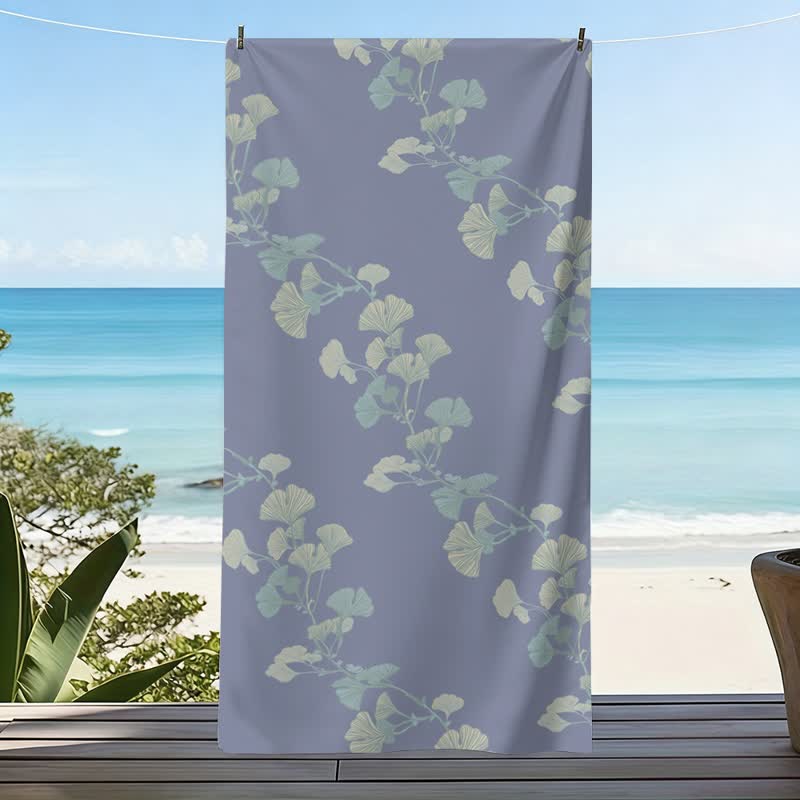 Ownkoti Nature Ginkgo Leaf Beach Towel - image 6