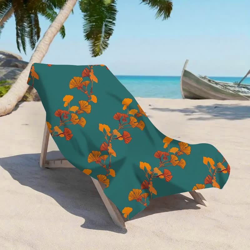 Ownkoti Nature Ginkgo Leaf Beach Towel - image 25