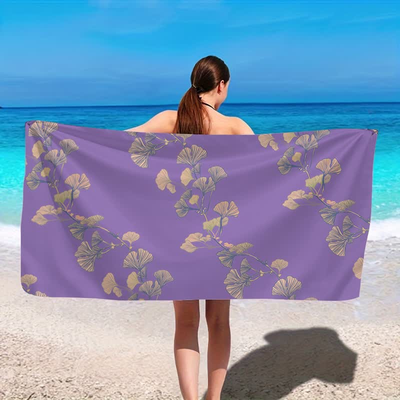 Ownkoti Nature Ginkgo Leaf Beach Towel - image 34
