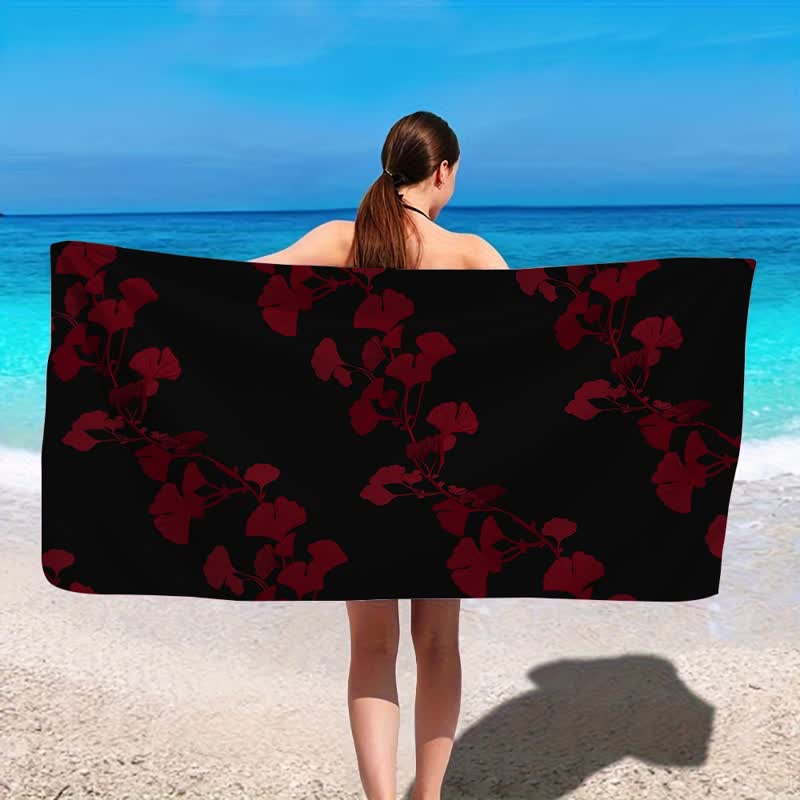 Ownkoti Nature Ginkgo Leaf Beach Towel - image 22
