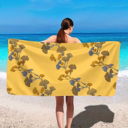 Ownkoti Nature Ginkgo Leaf Beach Towel - image 15