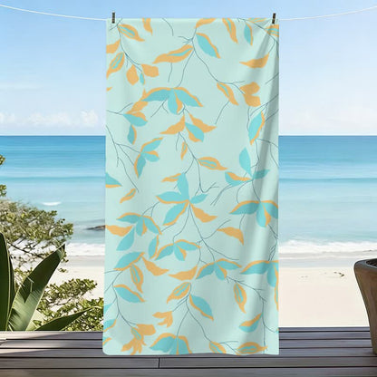 Ownkoti Artistic Botanical Leaf Beach Towel - image 3