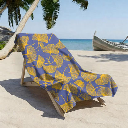 Ownkoti Rustic Ginkgo Biloba Beach Towel - image 9