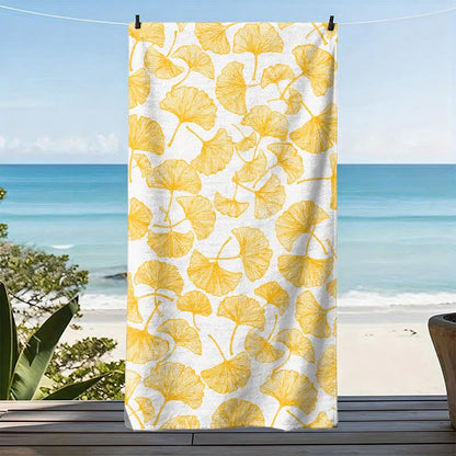 Ownkoti Rustic Ginkgo Biloba Beach Towel - image 3