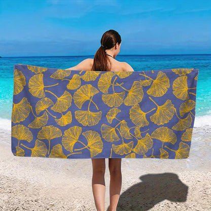 Ownkoti Rustic Ginkgo Biloba Beach Towel - image 10