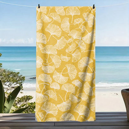Ownkoti Rustic Ginkgo Biloba Beach Towel - image 7