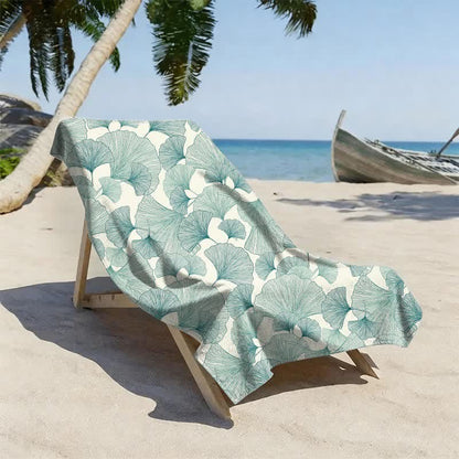 Ownkoti Refresh Style Ginkgo Biloba Beach Towel - image 1