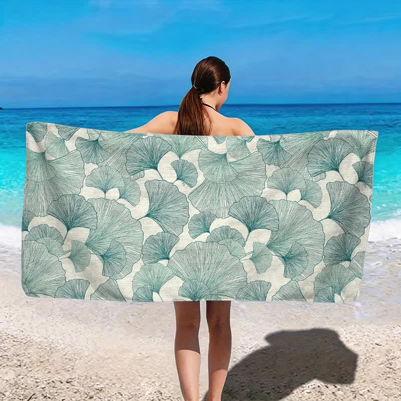 Ownkoti Refresh Style Ginkgo Biloba Beach Towel - image 2