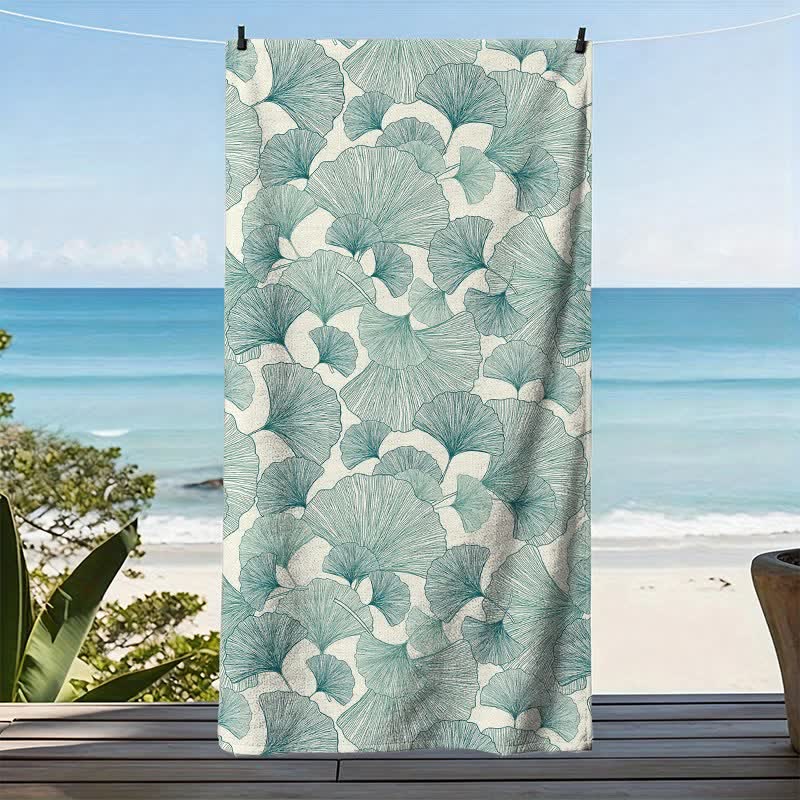Ownkoti Refresh Style Ginkgo Biloba Beach Towel - image 3