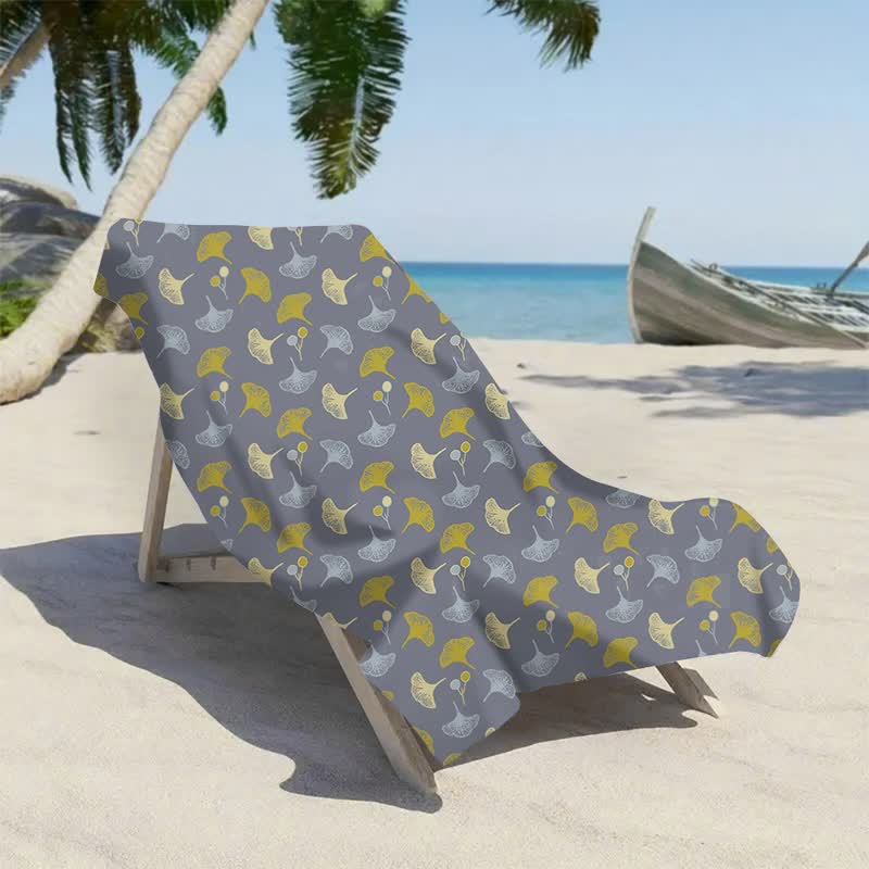 Ownkoti Botanical Ginkgo Leaf Beach Towel - image 13