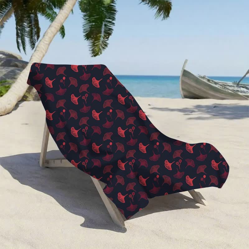 Ownkoti Botanical Ginkgo Leaf Beach Towel - image 5