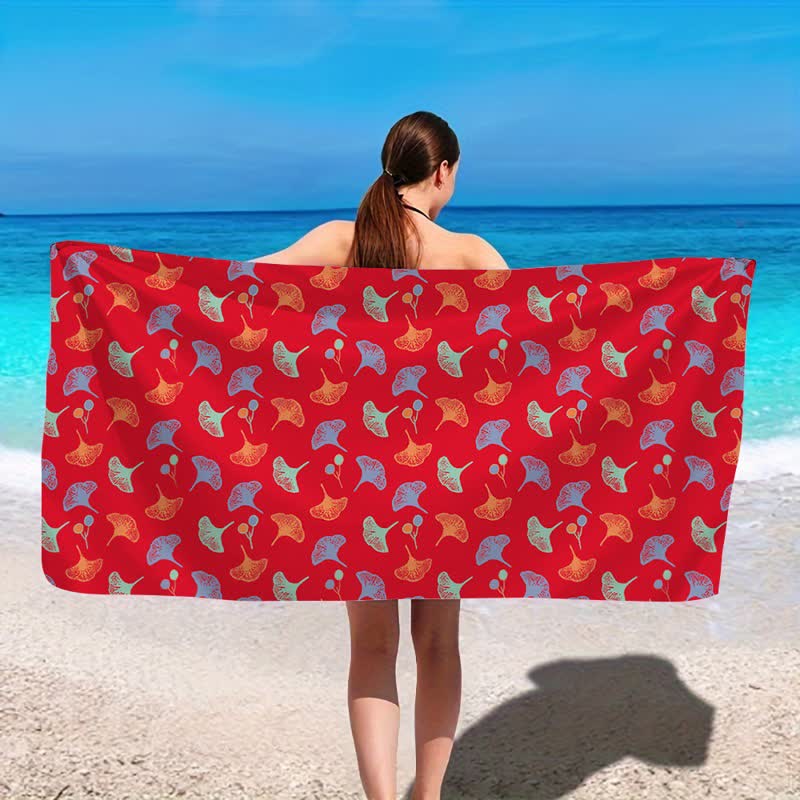 Ownkoti Botanical Ginkgo Leaf Beach Towel - image 10