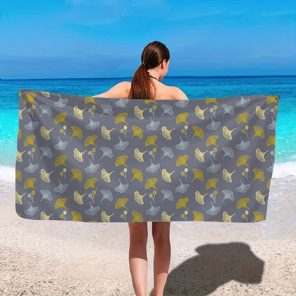 Ownkoti Botanical Ginkgo Leaf Beach Towel - image 14