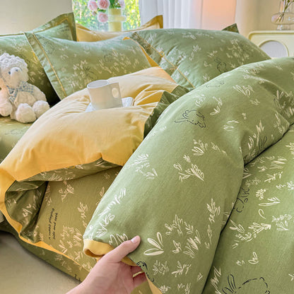 Ownkoti Bunny & Leaf Brushed Cotton Bedding Set - image 3